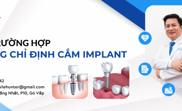 CÁC TRƯỜNG HỢP CHỐNG CHỈ ĐỊNH CẮM IMPLANT